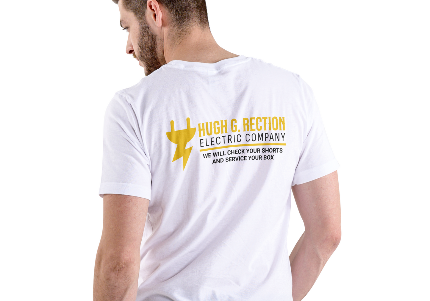 Hugh G. Rection Electric Company, T-SHIRT, UNISEX, COTTON