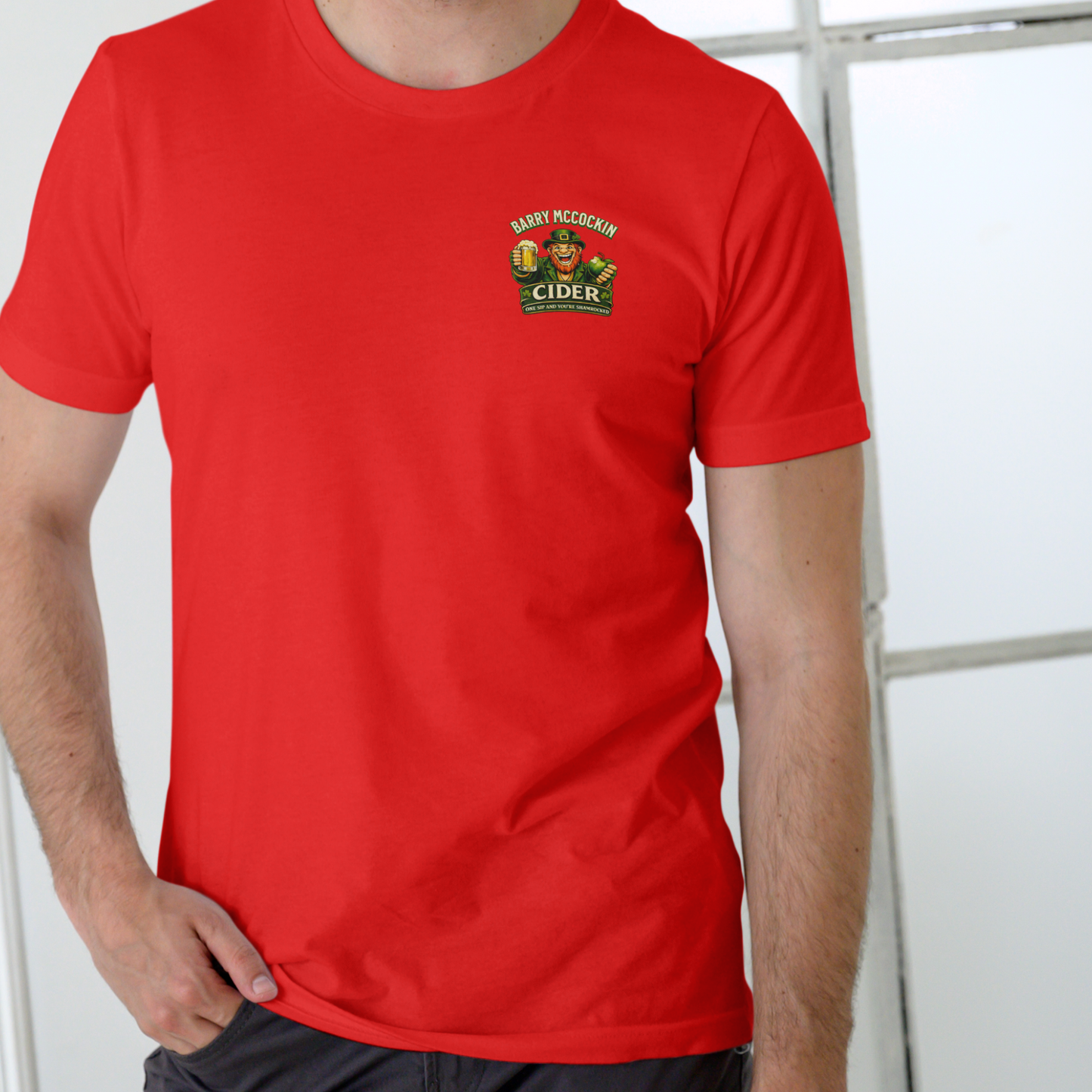 BARRY MCCOCKIN CIDER – Unisex Cotton Streetwear T-Shirt