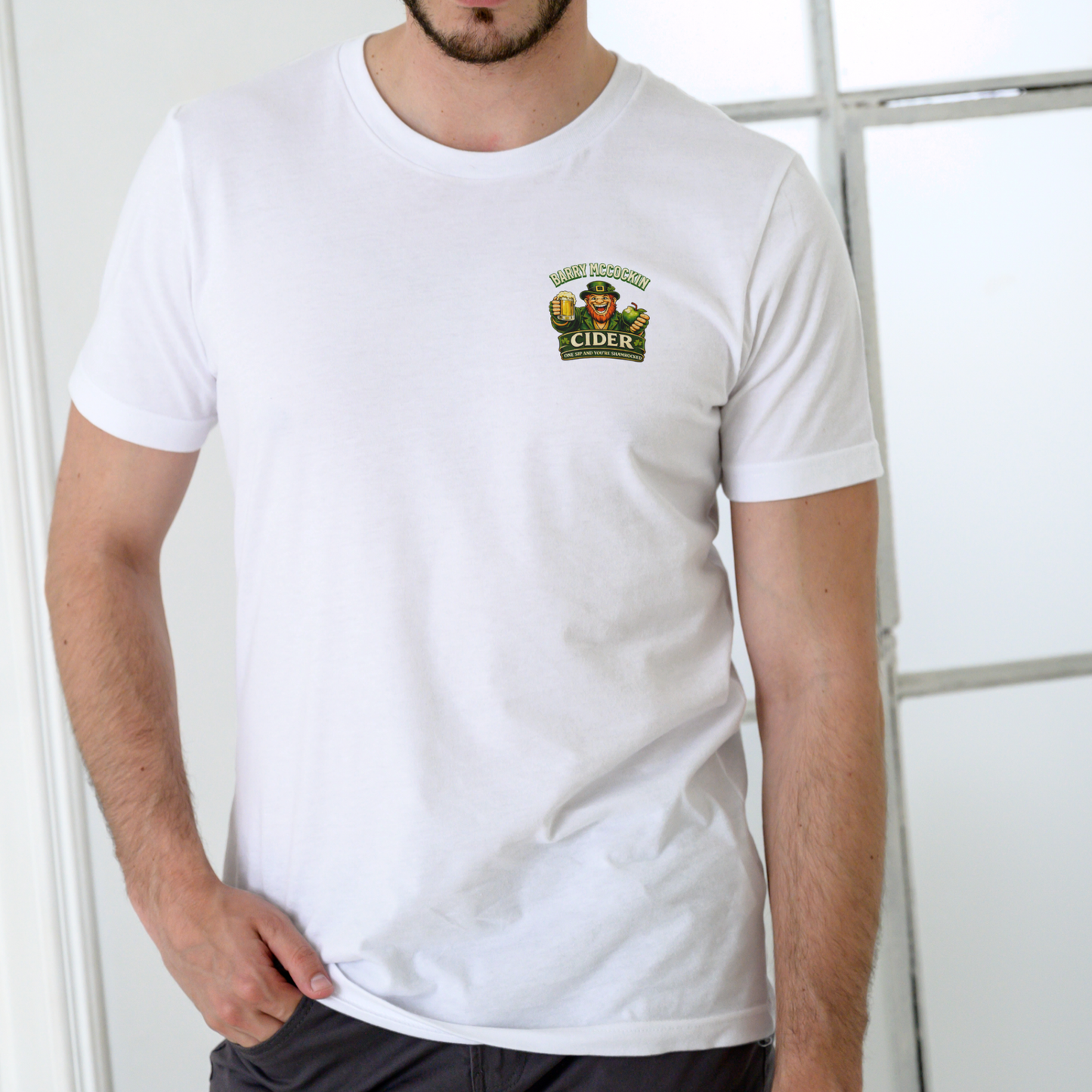 BARRY MCCOCKIN CIDER – Unisex Cotton Streetwear T-Shirt