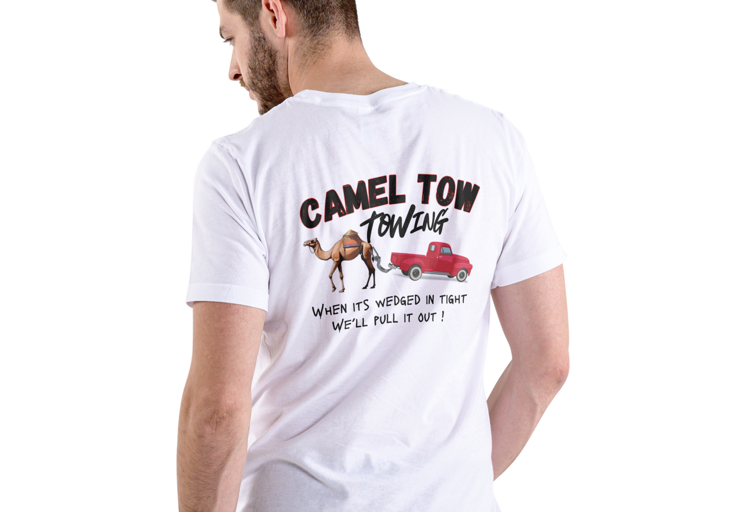 CAMEL TOW TOWING, T-SHIRT, UNISEX, COTTON