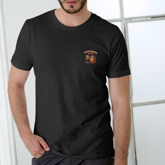 STUFFED BEAVER BARBECUE  Funny Unisex Cotton T-Shirt