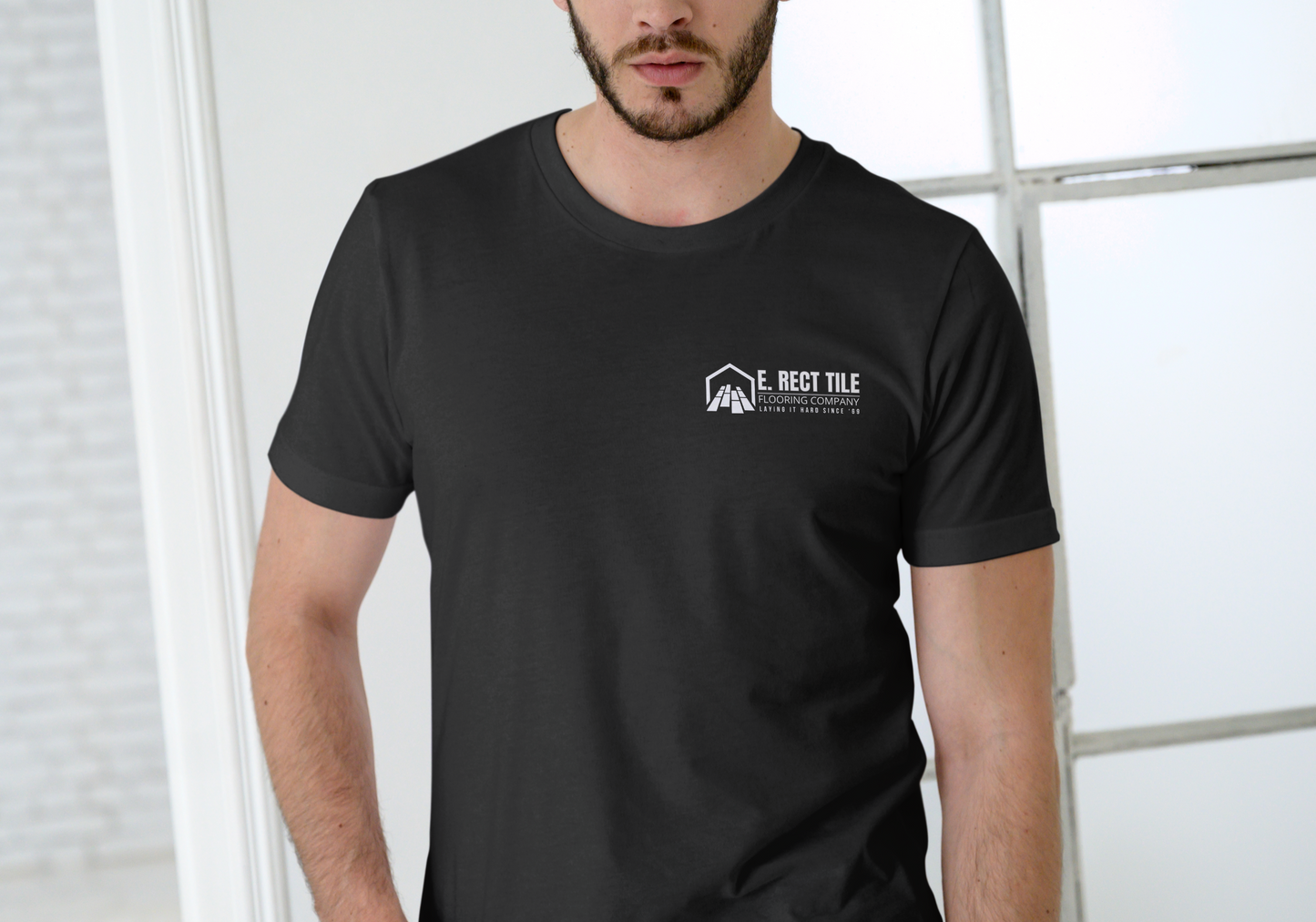 E Rect Tile Flooring Co., T-SHIRT, UNISEX, COTTON