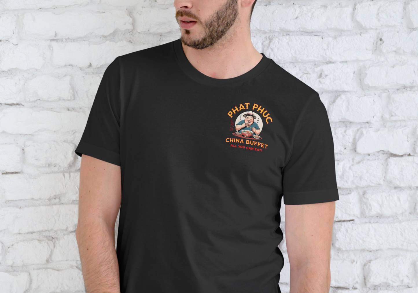 PHAT PHUC CHINA BUFFET, T-SHIRT, UNISEX, COTTON