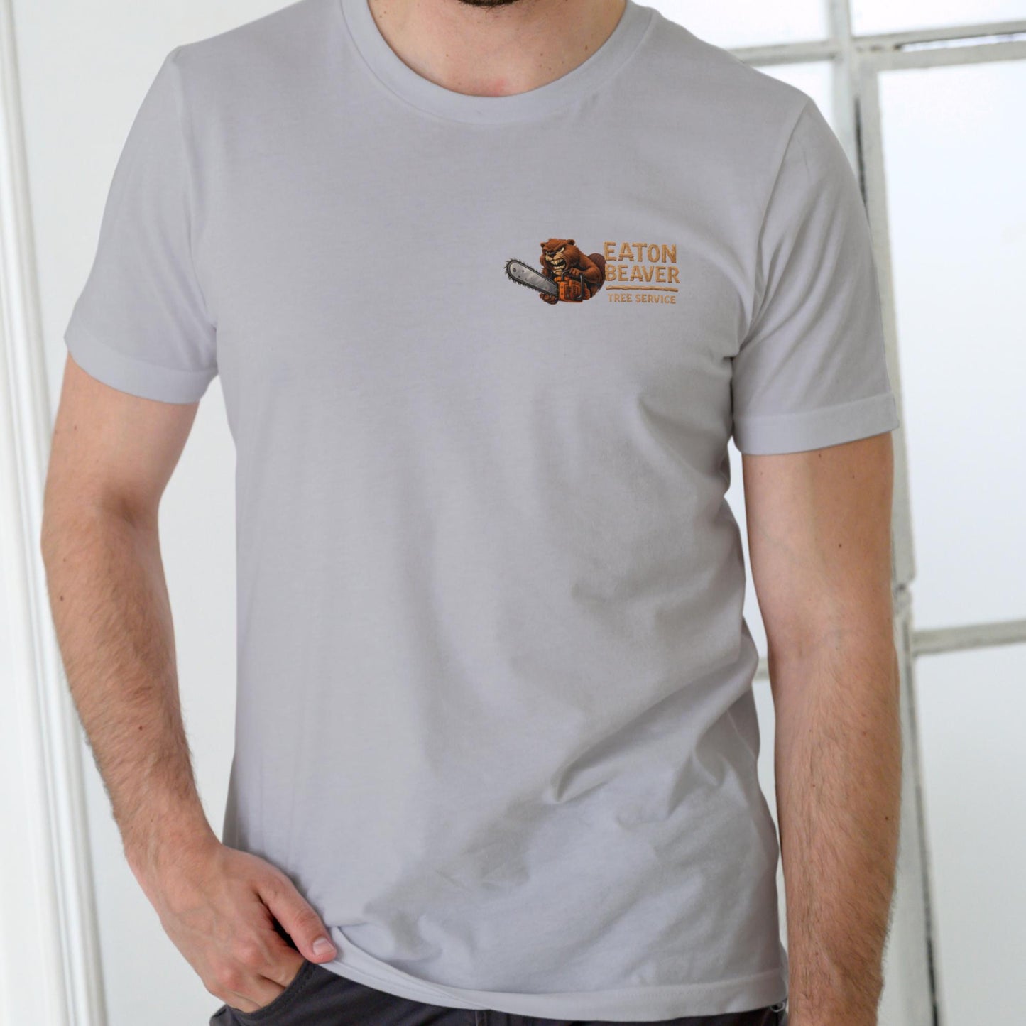 EATON BEAVER TREE SERVICE Funny name T Shirt, Unisex Cotton