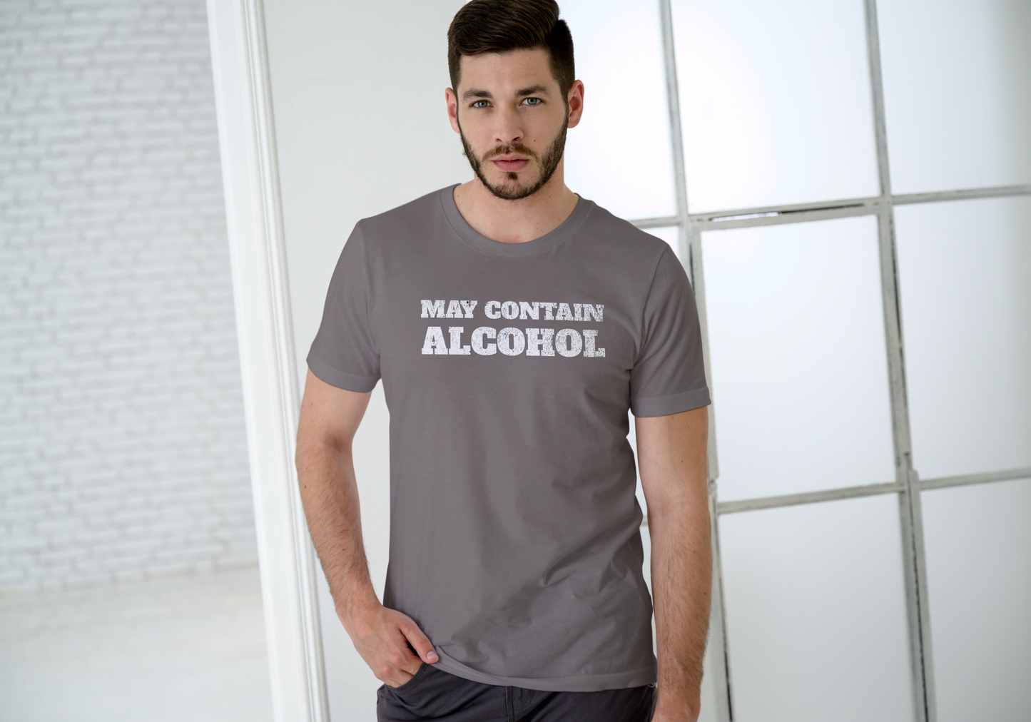 May Contain Alcohol, T-SHIRT, UNISEX, COTTON