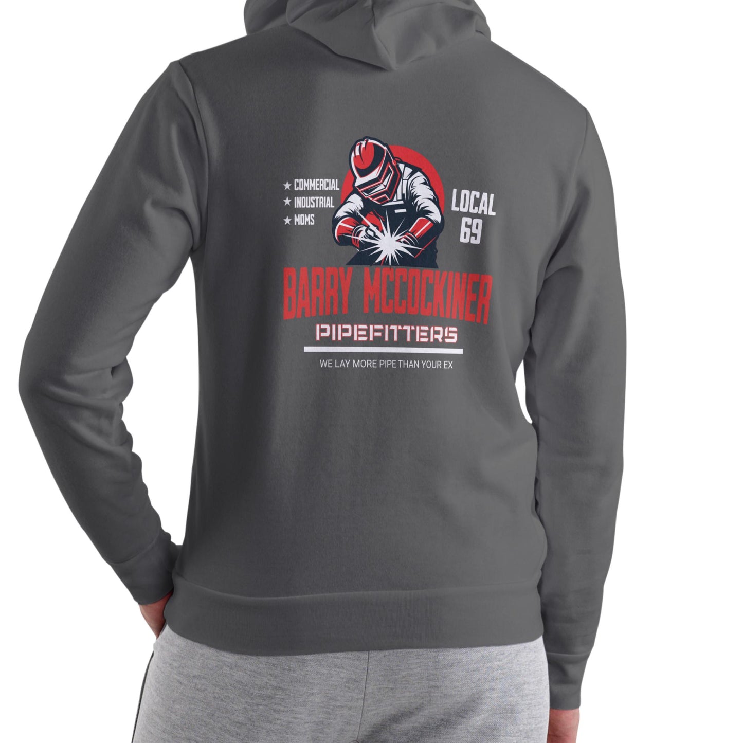 BARRY MCCOCKINER PIPEFITTERS Local 69 Funny Hoodie Unisex Cotton Blend