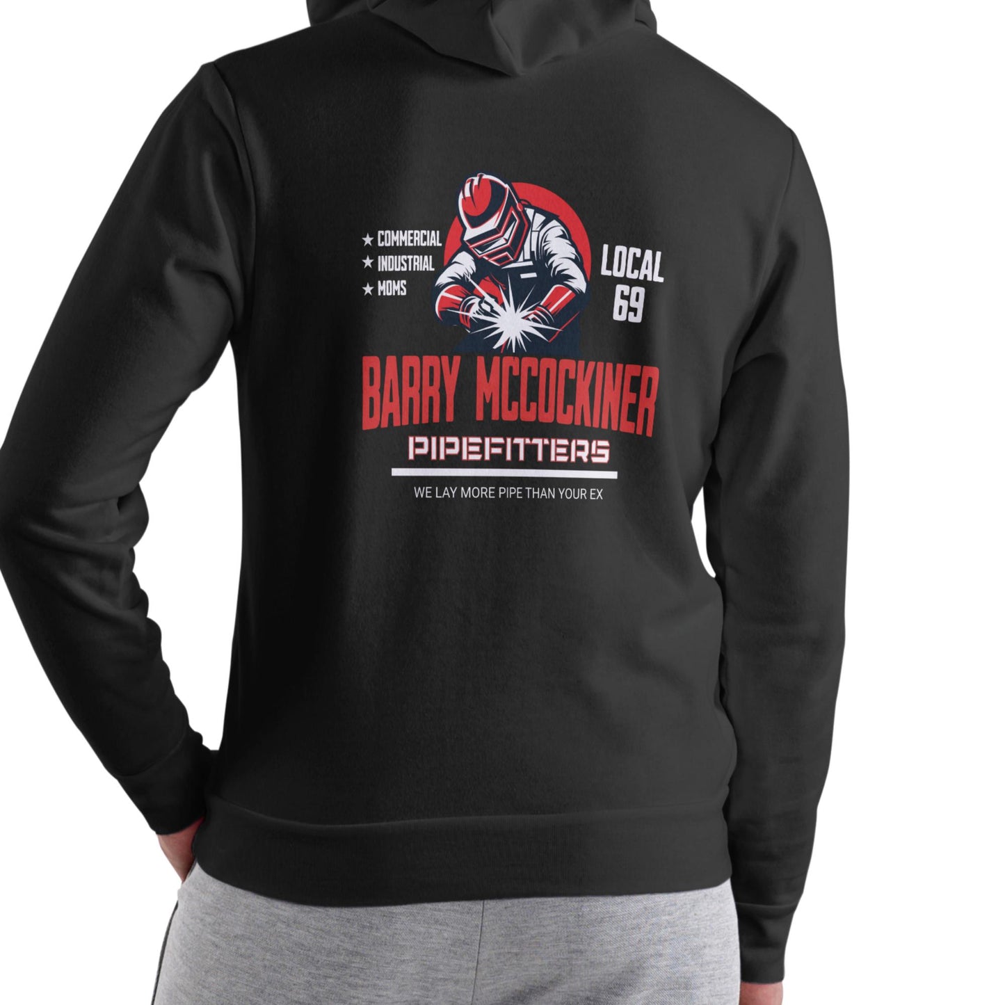 BARRY MCCOCKINER PIPEFITTERS Local 69 Funny Hoodie Unisex Cotton Blend