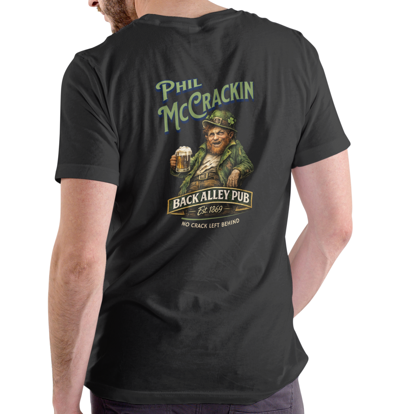 PHIL MCCRACKIN – Back Alley Pub T-Shirt! Unisex Cotton
