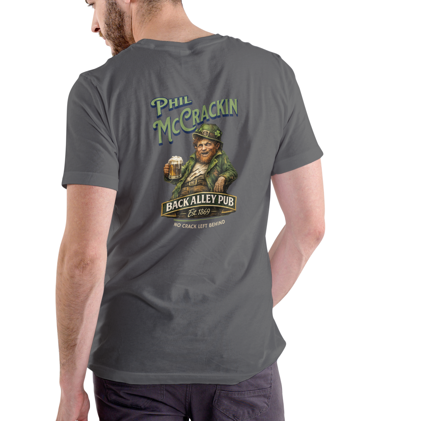 PHIL MCCRACKIN – Back Alley Pub T-Shirt! Unisex Cotton