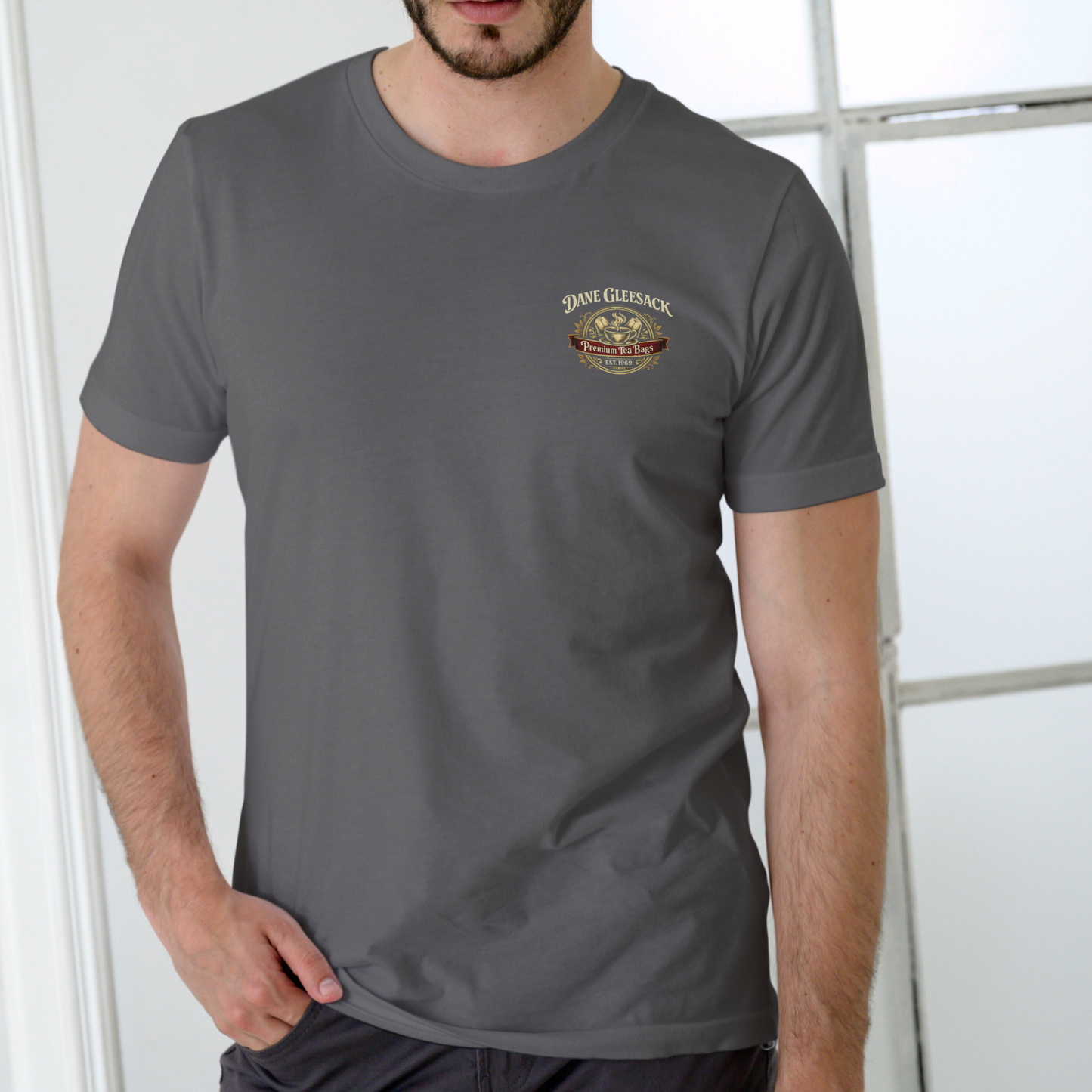 DANE GLEESACK PREMIUM TEA BAGS – Funny Unisex Cotton T-Shirt