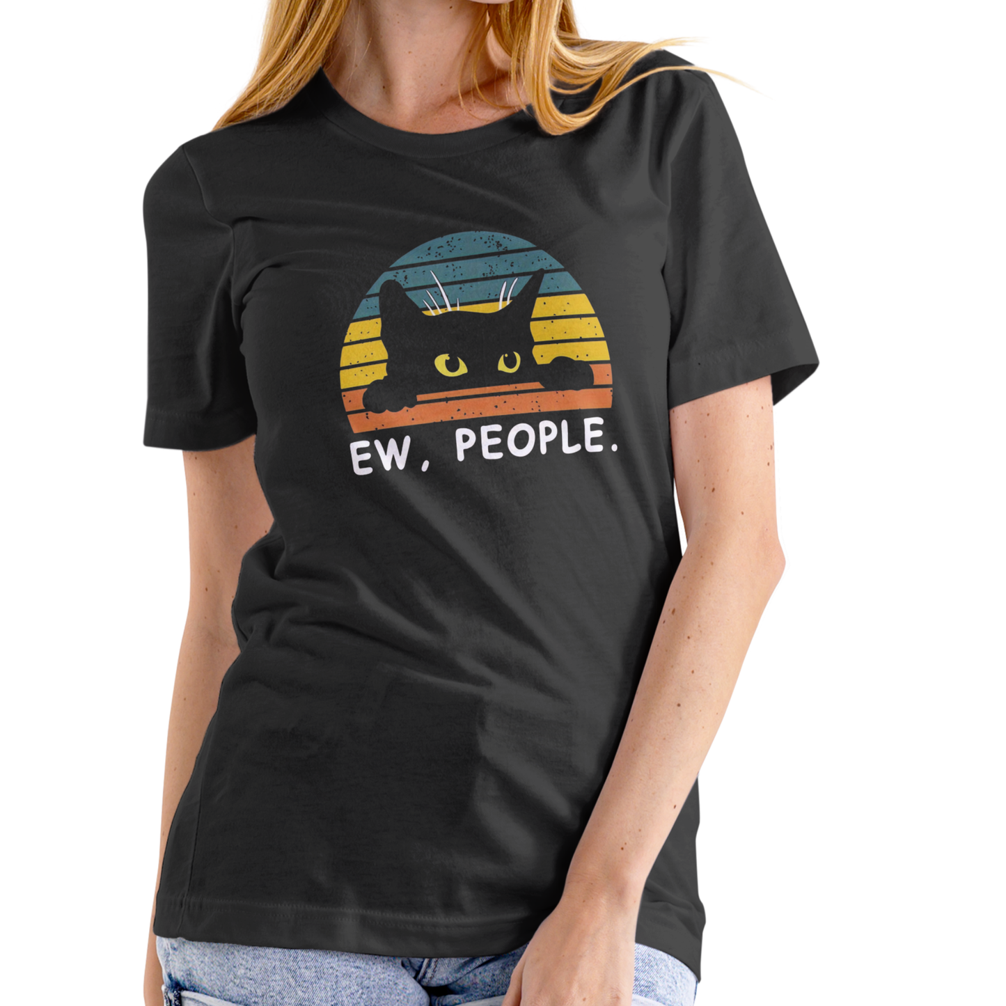 EW. PEOPLE – Cat Funny T-Shirt (Unisex Cotton)