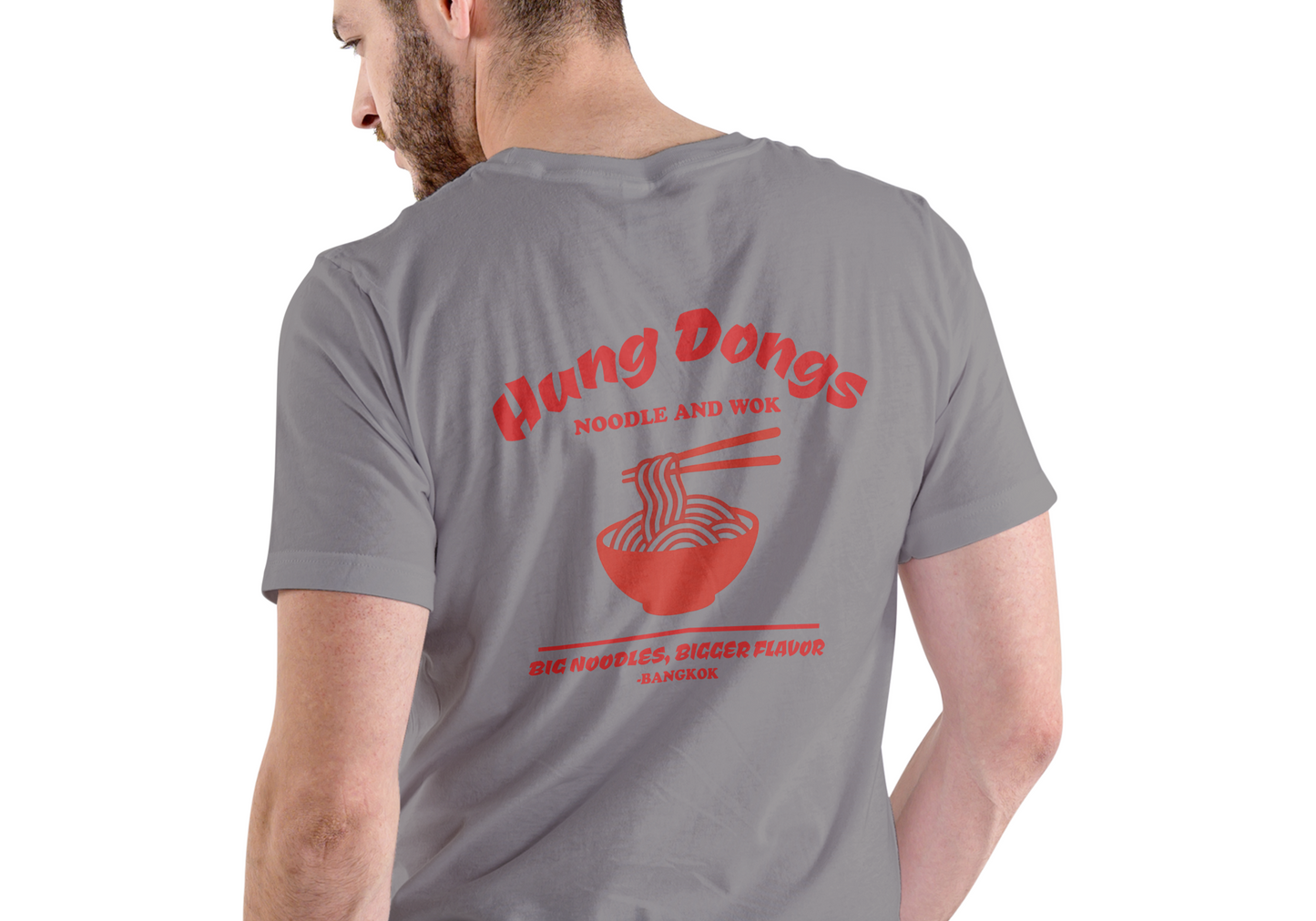Hung Dongs Noodles and Wok, T-SHIRT, UNISEX, COTTON