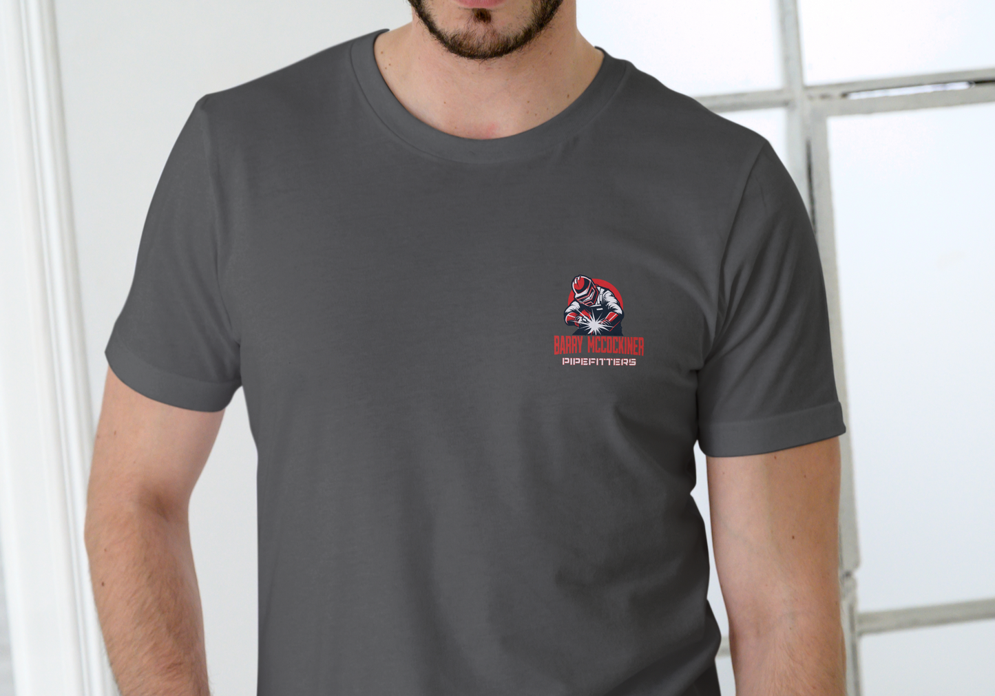 Barry McCockiner Pipefitters, T-SHIRT, UNISEX, COTTON