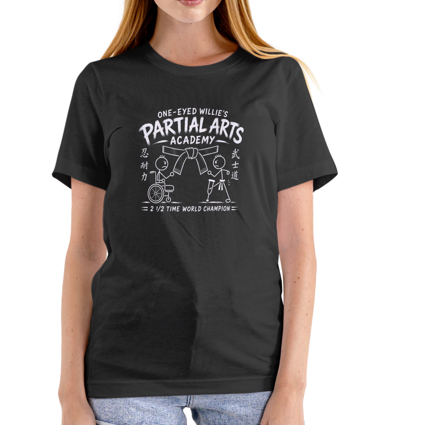ONE EYED WILLIES PARTIAL ARTS ACADEMY – Funny Unisex Cotton T-Shirt