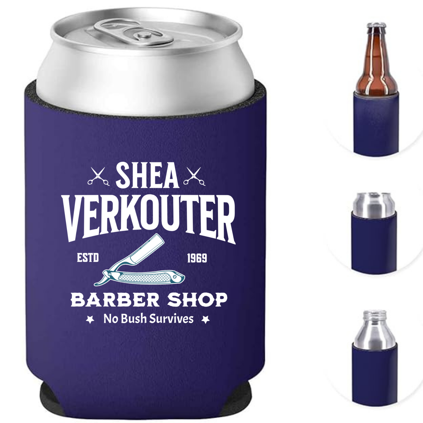 SHEA VERKOUTER BARBER SHOP Can Cooler Koozie