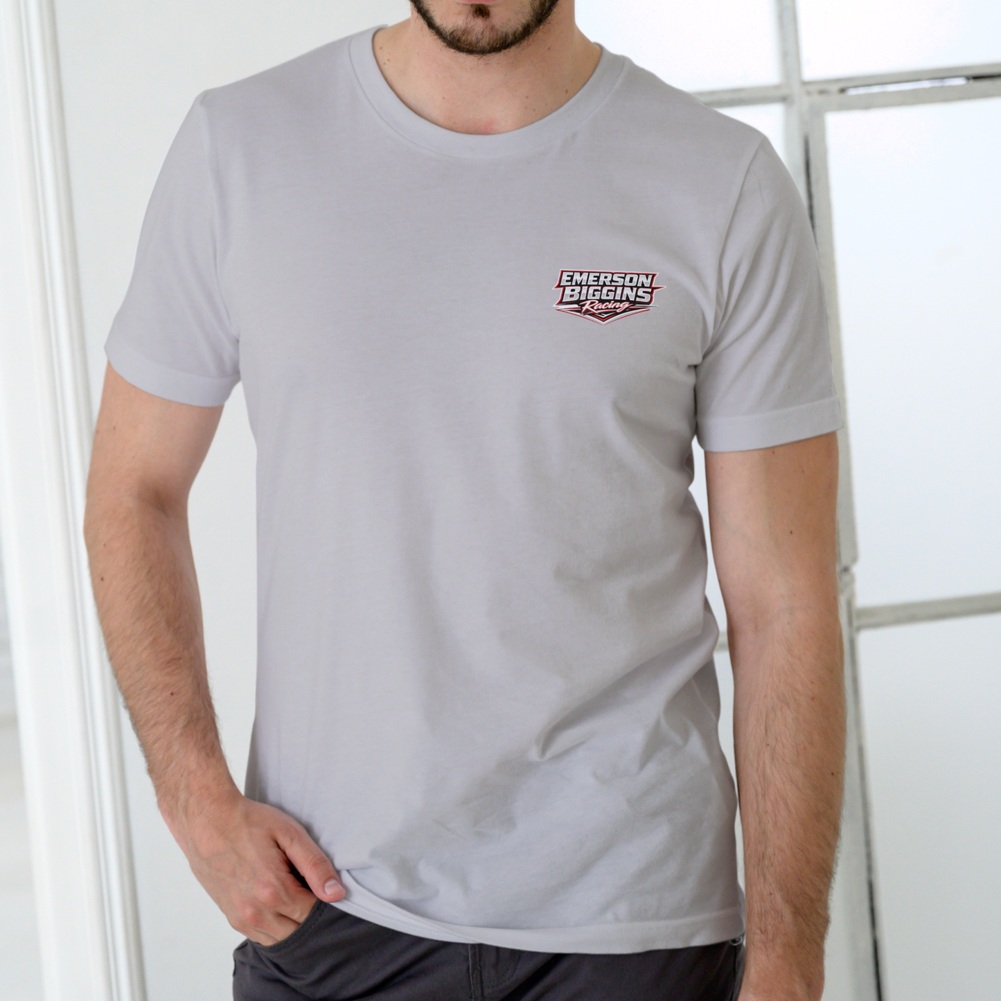 EMERSON BIGGINS RACING Motorcycle Unisex Cotton Funny Name T-Shirt