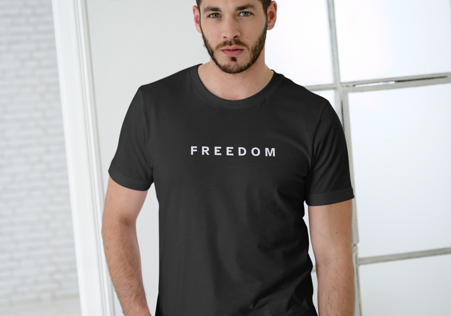 Charlie Kirk, Freedom American Flag, T-SHIRT, UNISEX, COTTON