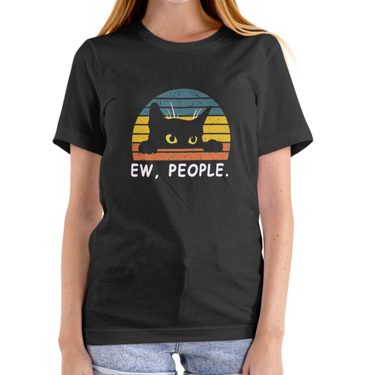 EW. PEOPLE – Cat Funny T-Shirt (Unisex Cotton)