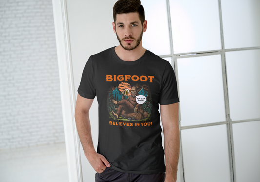 Bigfoot believes in you, T-SHIRT, UNISEX, COTTON