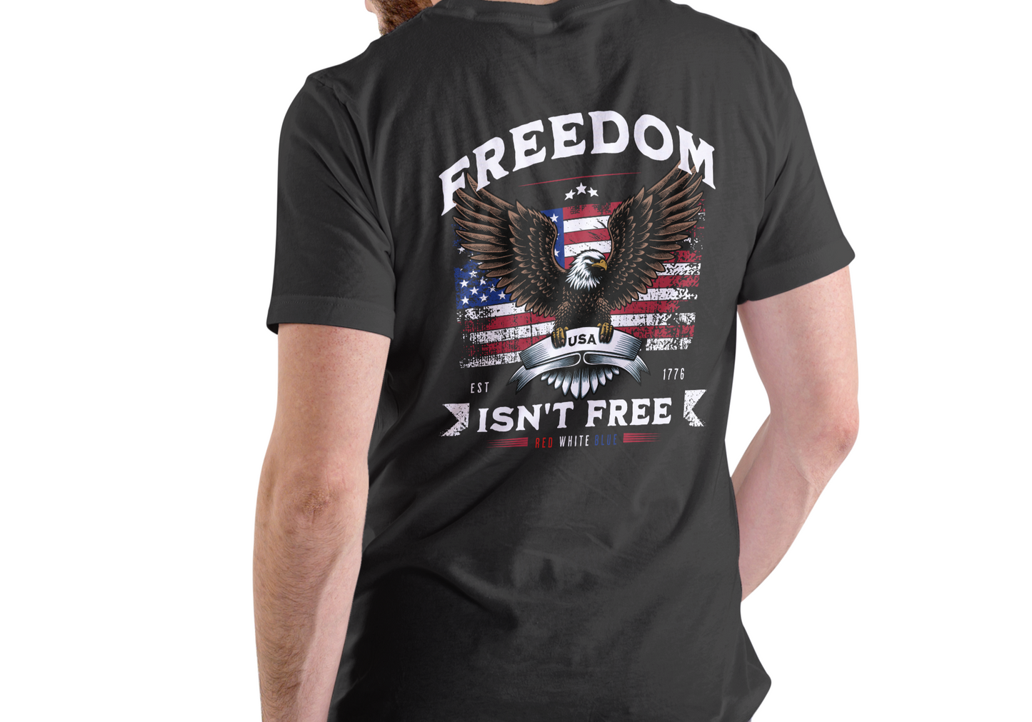 FREEDOM ISN'T FREE, short sleeve shirt
