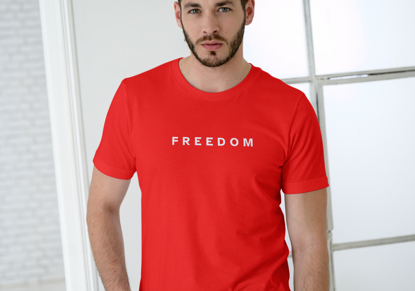 Charlie Kirk, Freedom American Flag, T-SHIRT, UNISEX, COTTON