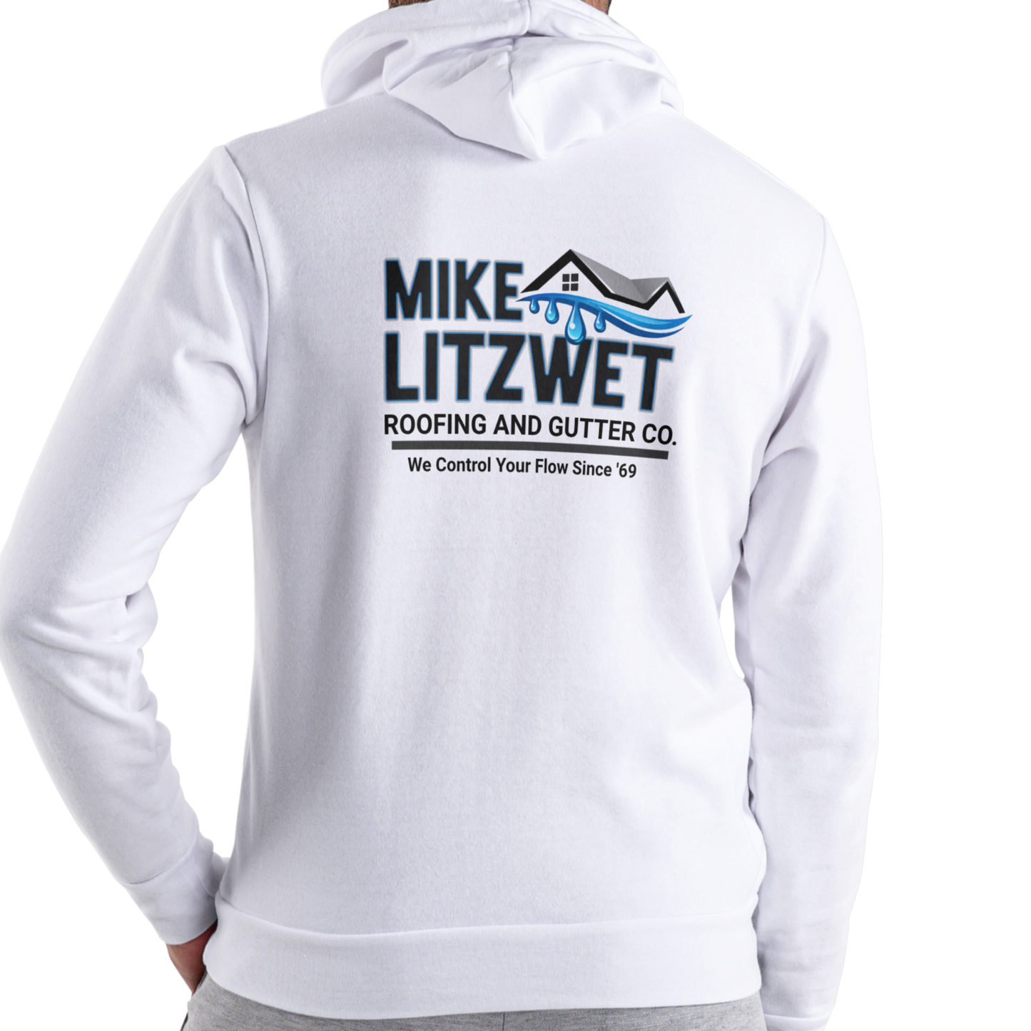 MIKE LITZWET ROOFING AND GUTTERS Funny name HOODIE, Unisex