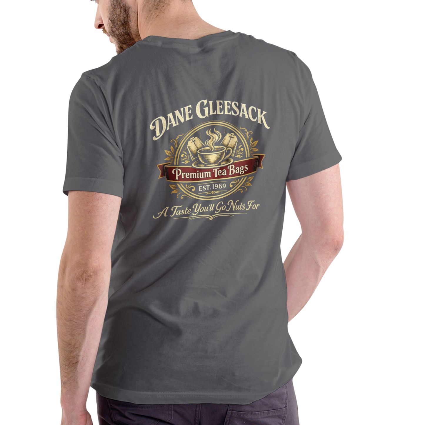 DANE GLEESACK PREMIUM TEA BAGS – Funny Unisex Cotton T-Shirt