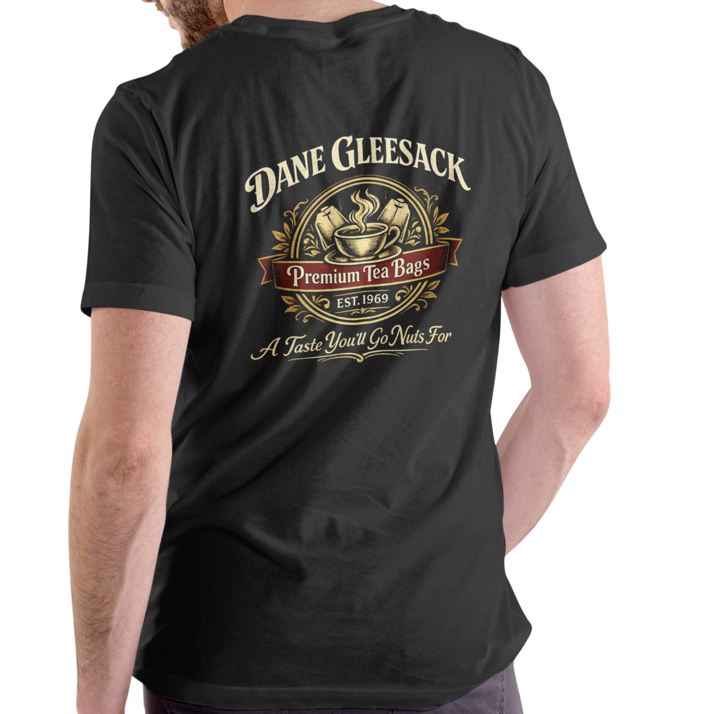 DANE GLEESACK PREMIUM TEA BAGS – Funny Unisex Cotton T-Shirt