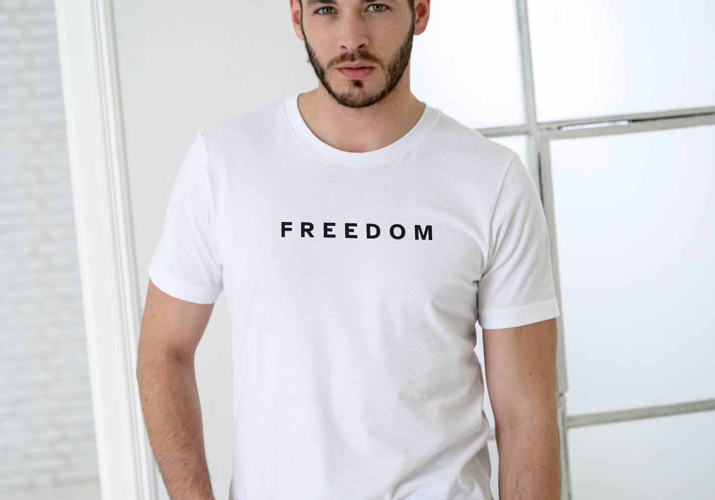 Charlie Kirk, Freedom American Flag, T-SHIRT, UNISEX, COTTON