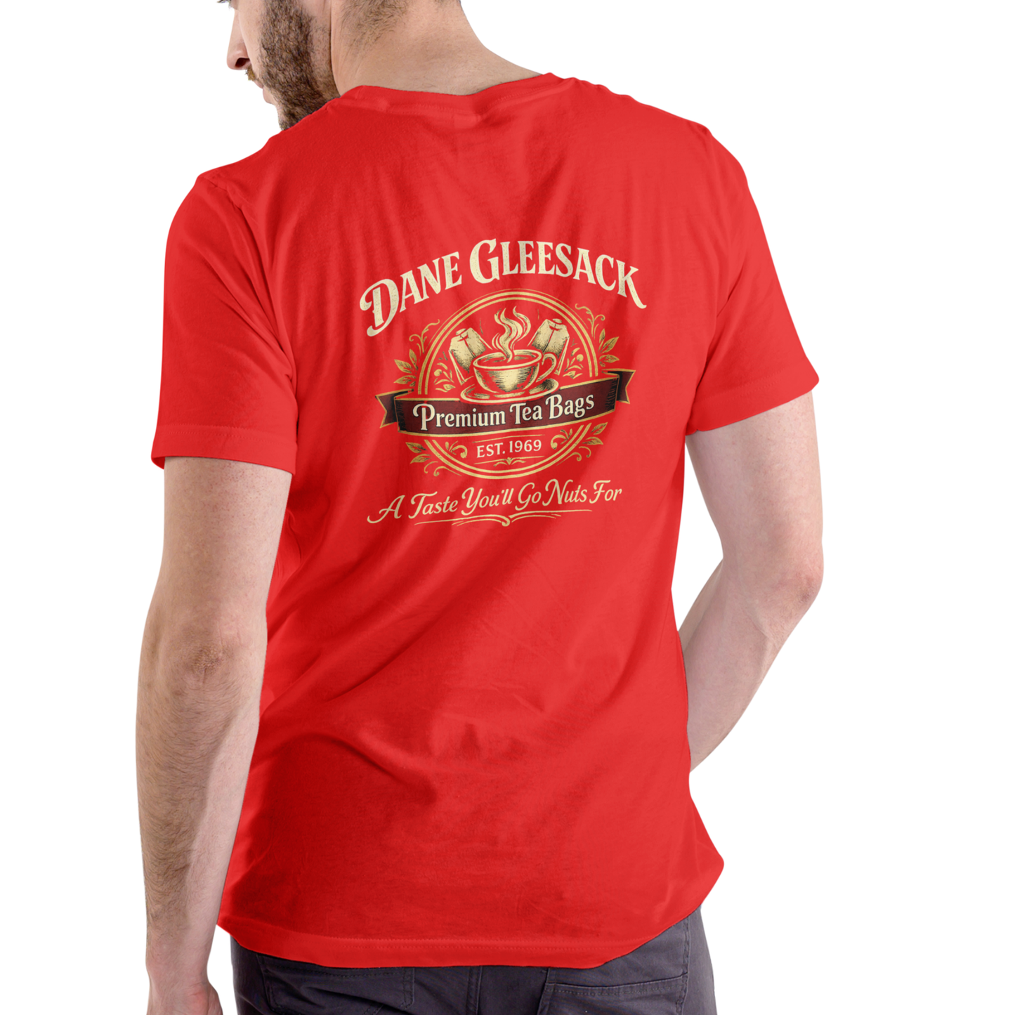 DANE GLEESACK PREMIUM TEA BAGS – Funny Unisex Cotton T-Shirt