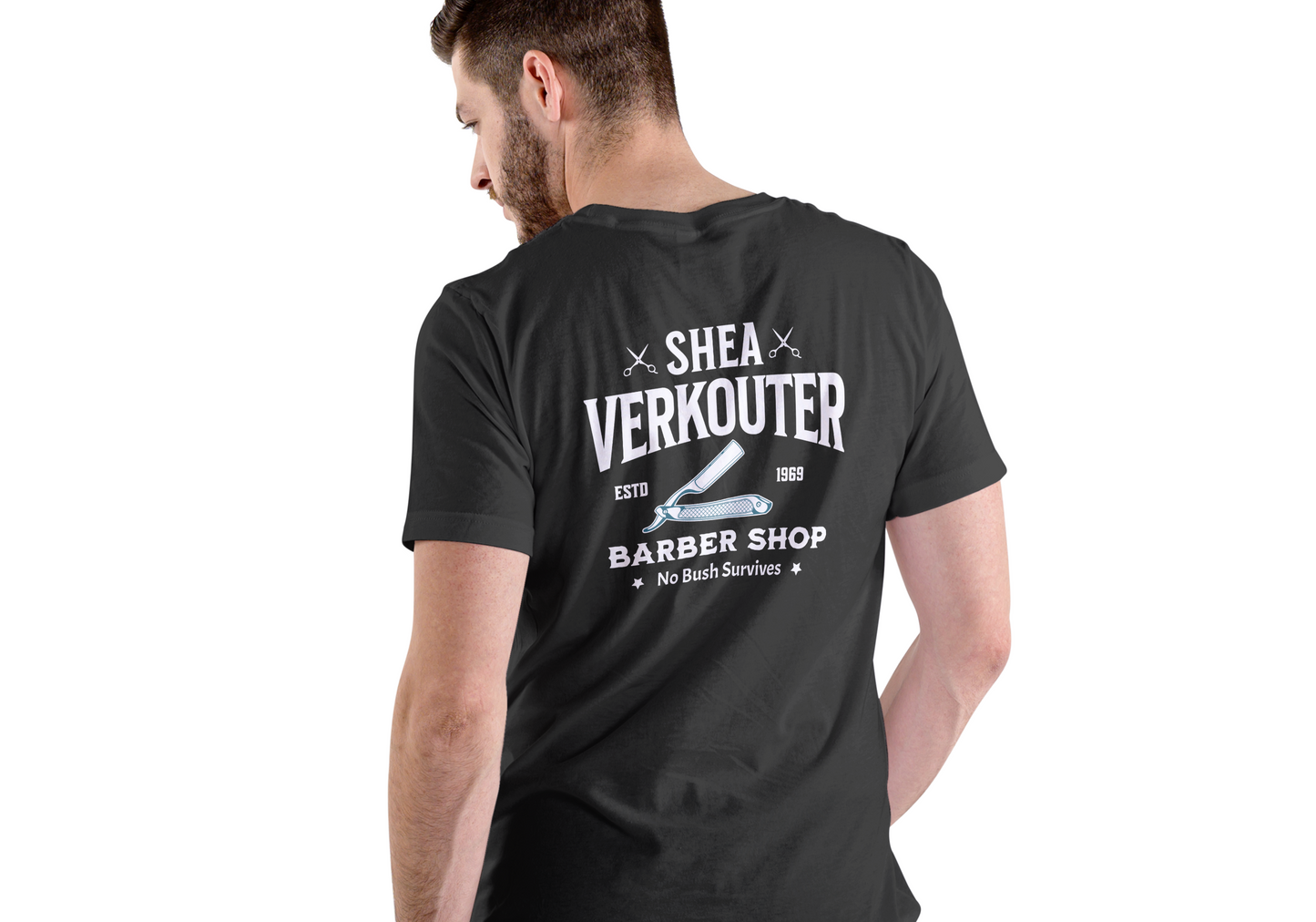 Shea Verkouter,Barber Shop, T-SHIRT, UNISEX, COTTON