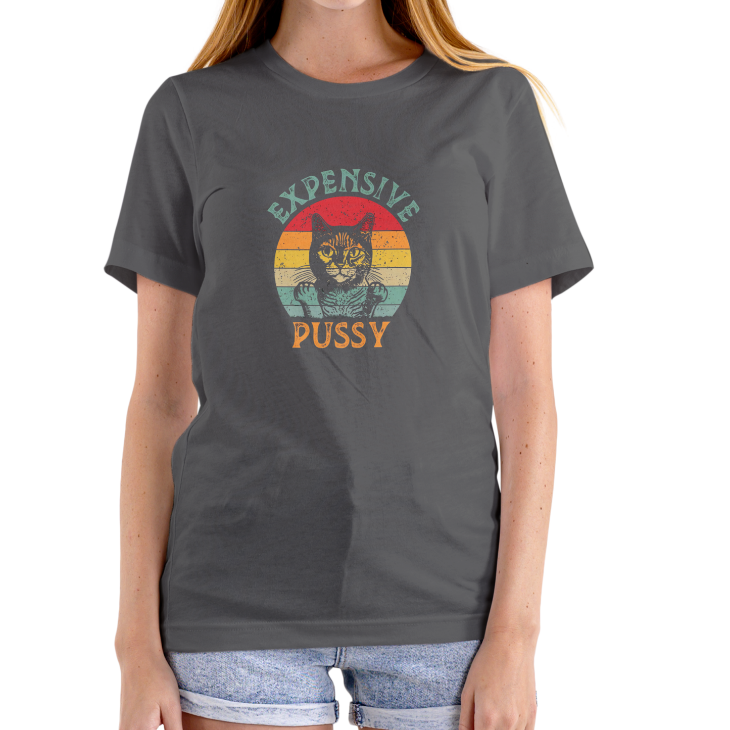 Expensive Cat Funny T-Shirt – Unisex Cotton Graphic Tee