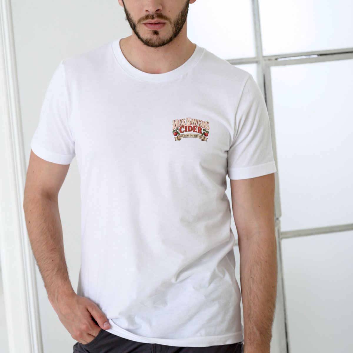 MIKE HAWKINS CIDER, T-SHIRT, UNISEX, COTTON