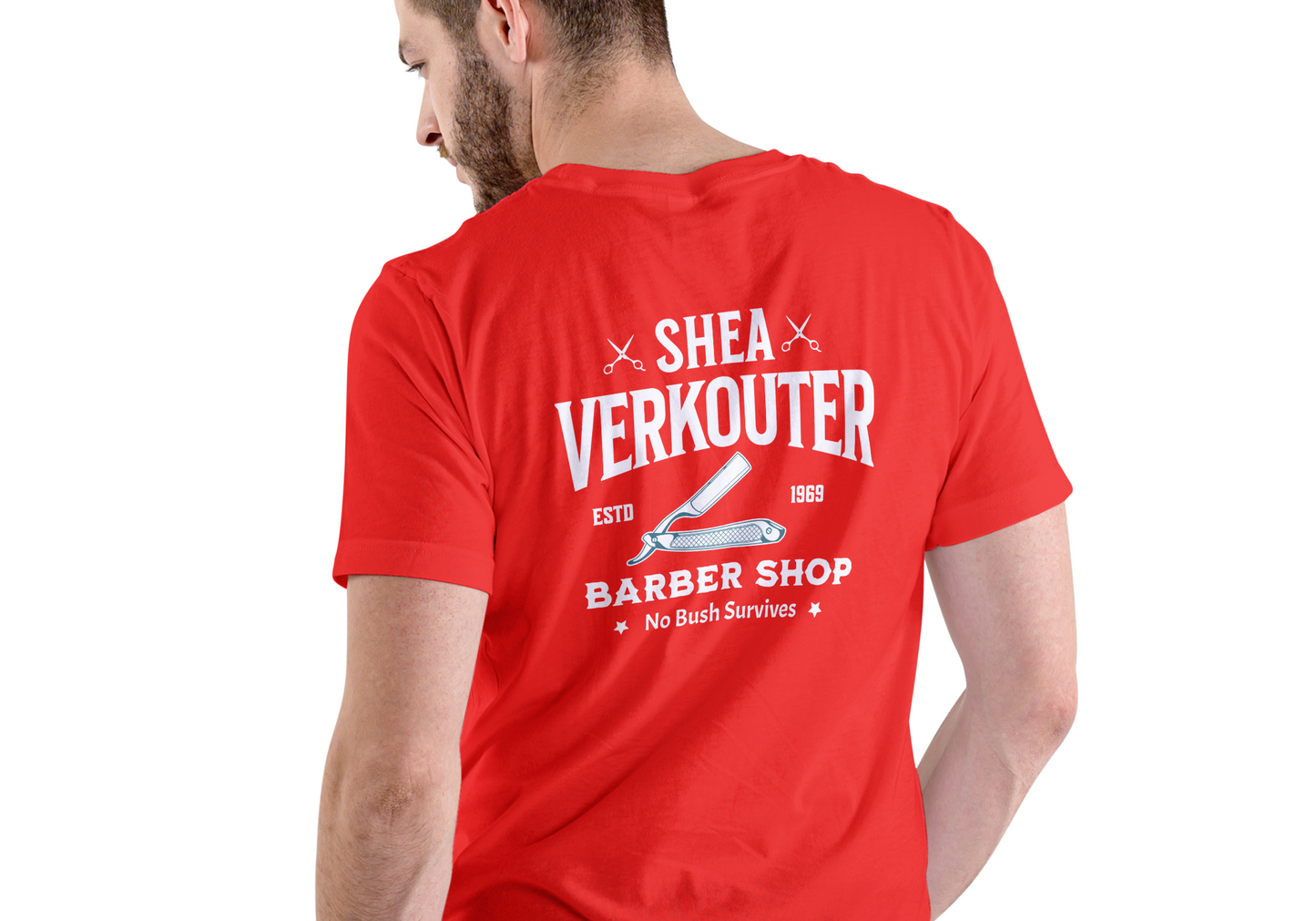 Shea Verkouter,Barber Shop, T-SHIRT, UNISEX, COTTON