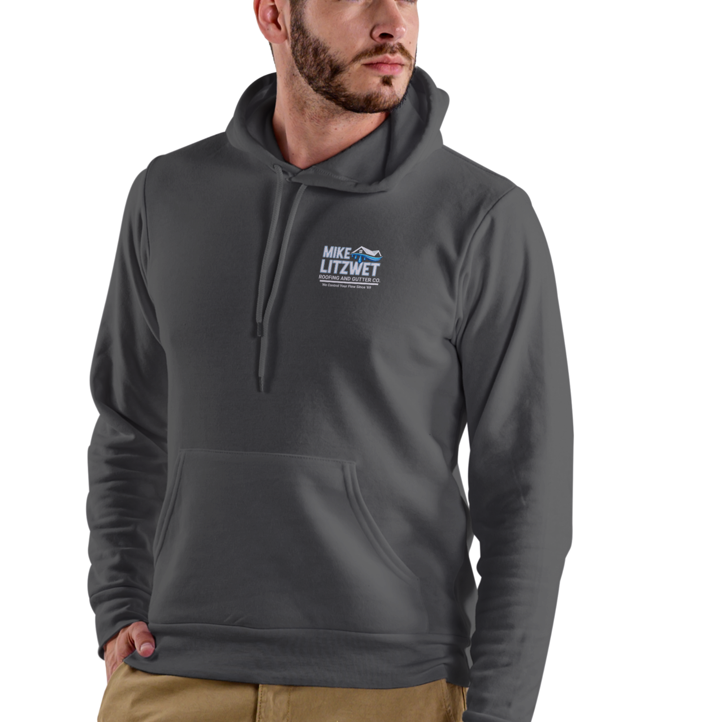 MIKE LITZWET ROOFING AND GUTTERS Funny name HOODIE, Unisex