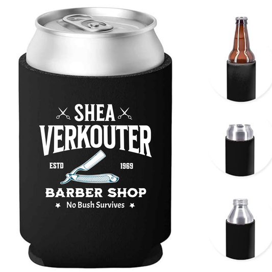 SHEA VERKOUTER BARBER SHOP Can Cooler Koozie