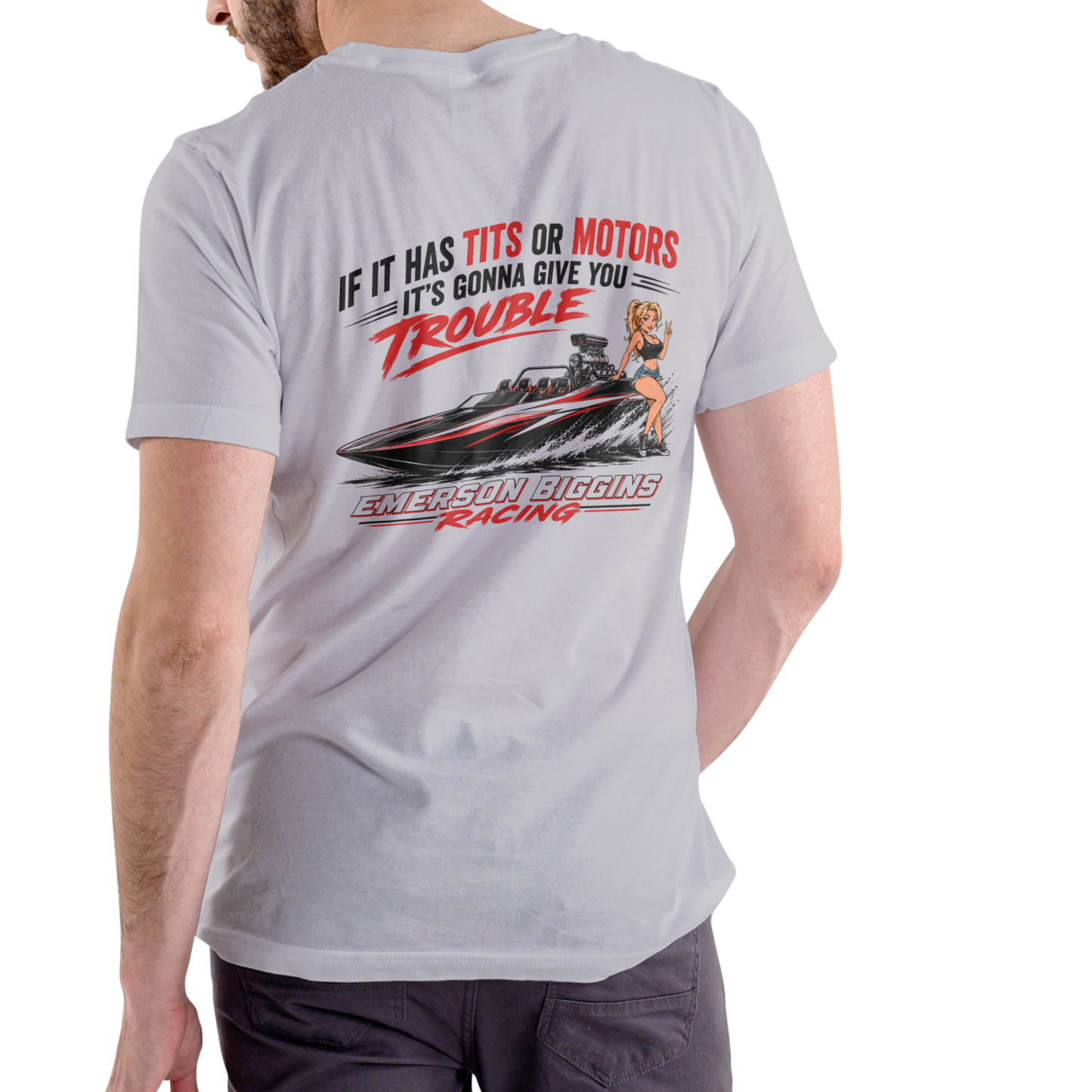 EMERSON BIGGINS RACING Boating T-Shirt – Unisex Cotton Graphic Tee