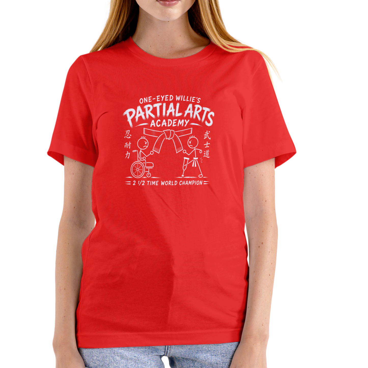 ONE EYED WILLIES PARTIAL ARTS ACADEMY – Funny Unisex Cotton T-Shirt