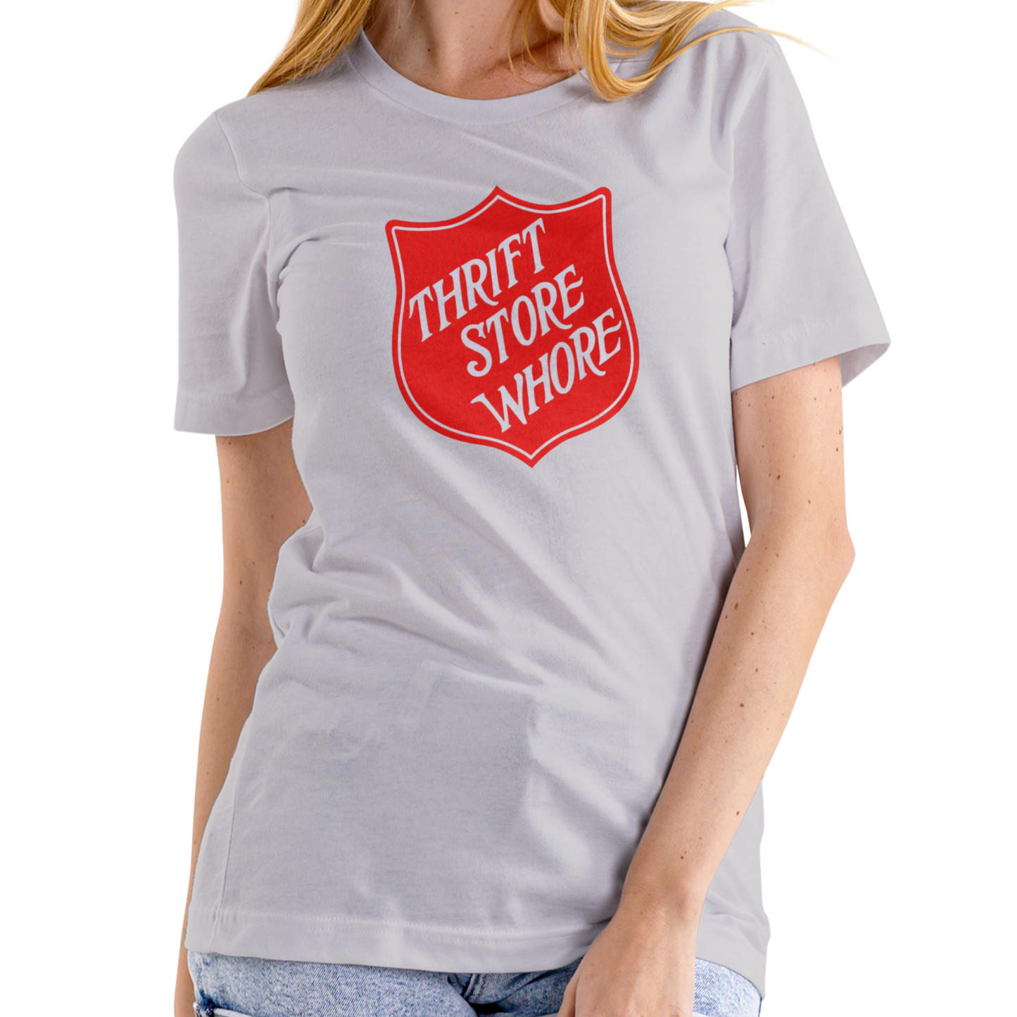 THRIFT STORE WHORE Funny T-Shirt, Unisex Cotton
