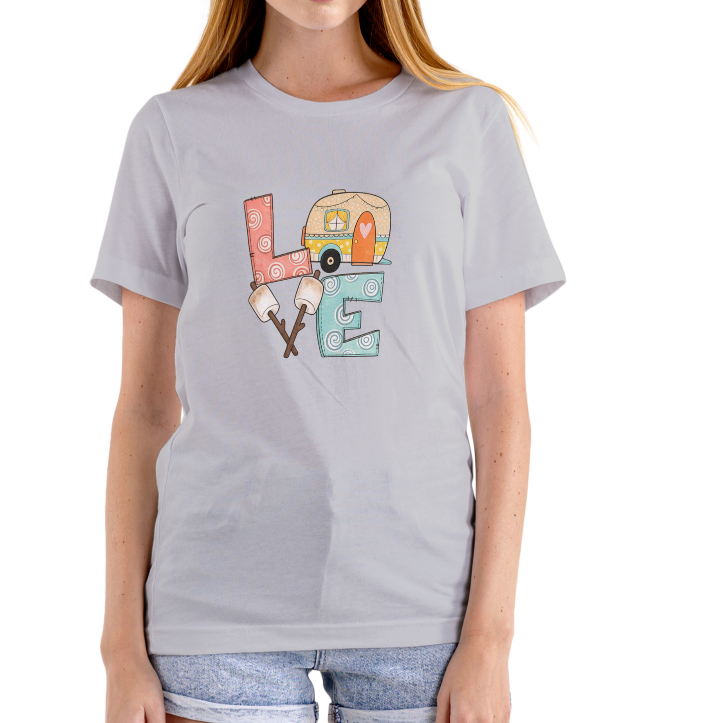 LOVE Camping unisex cotton T-shirt