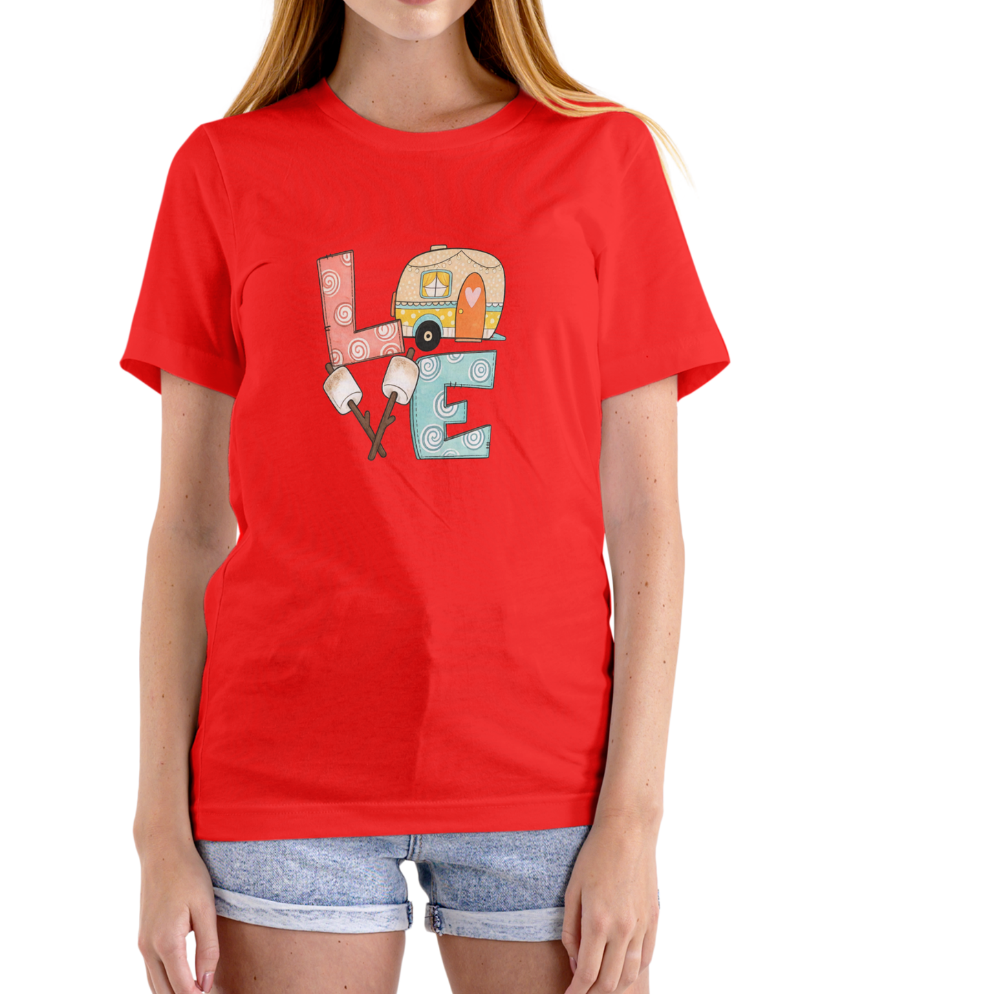 LOVE Camping unisex cotton T-shirt