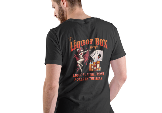 The Liquor Box Lounge, T-SHIRT, UNISEX, COTTON