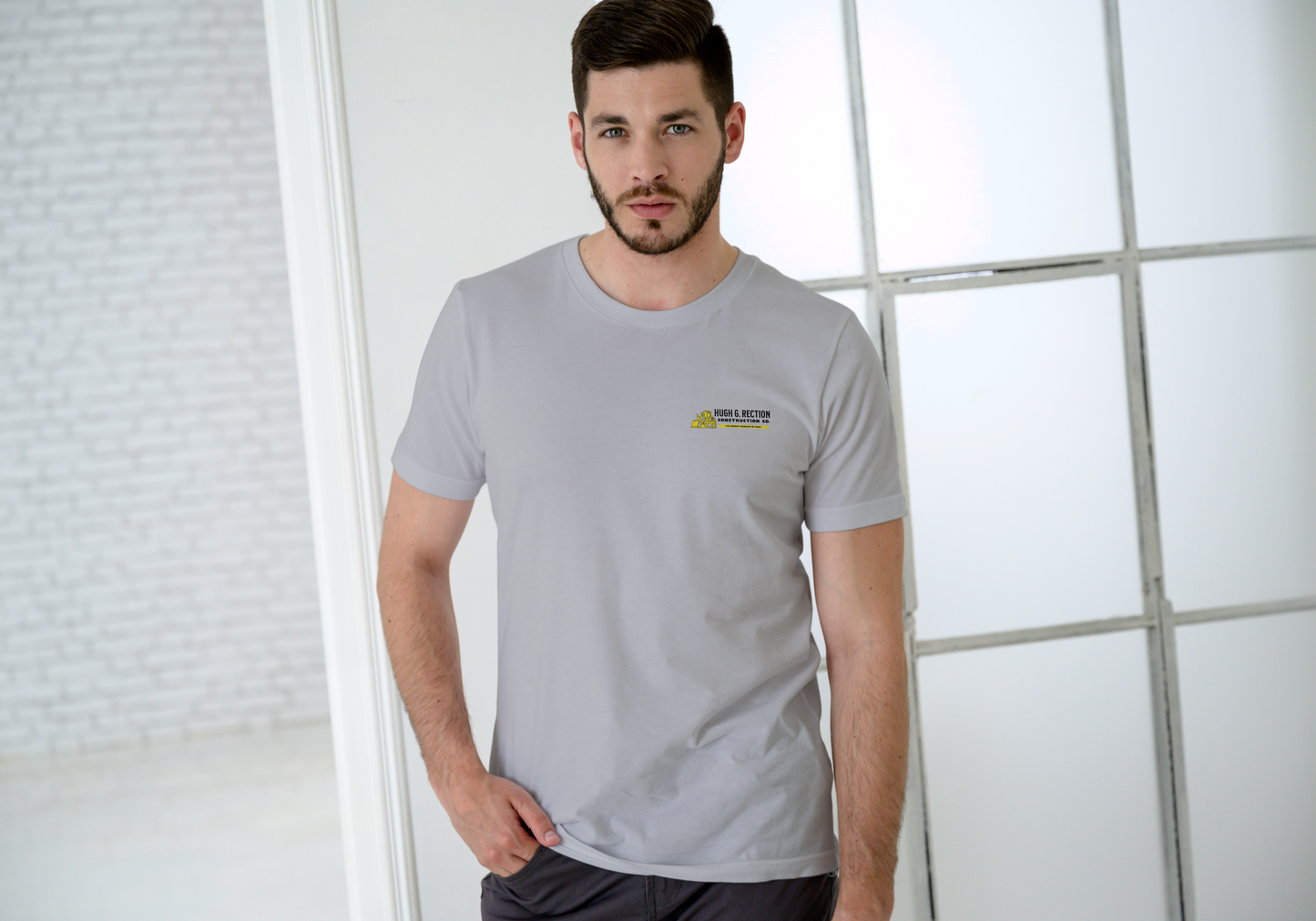 Hugh G. Rection Construction Co., T-SHIRT, UNISEX, COTTON