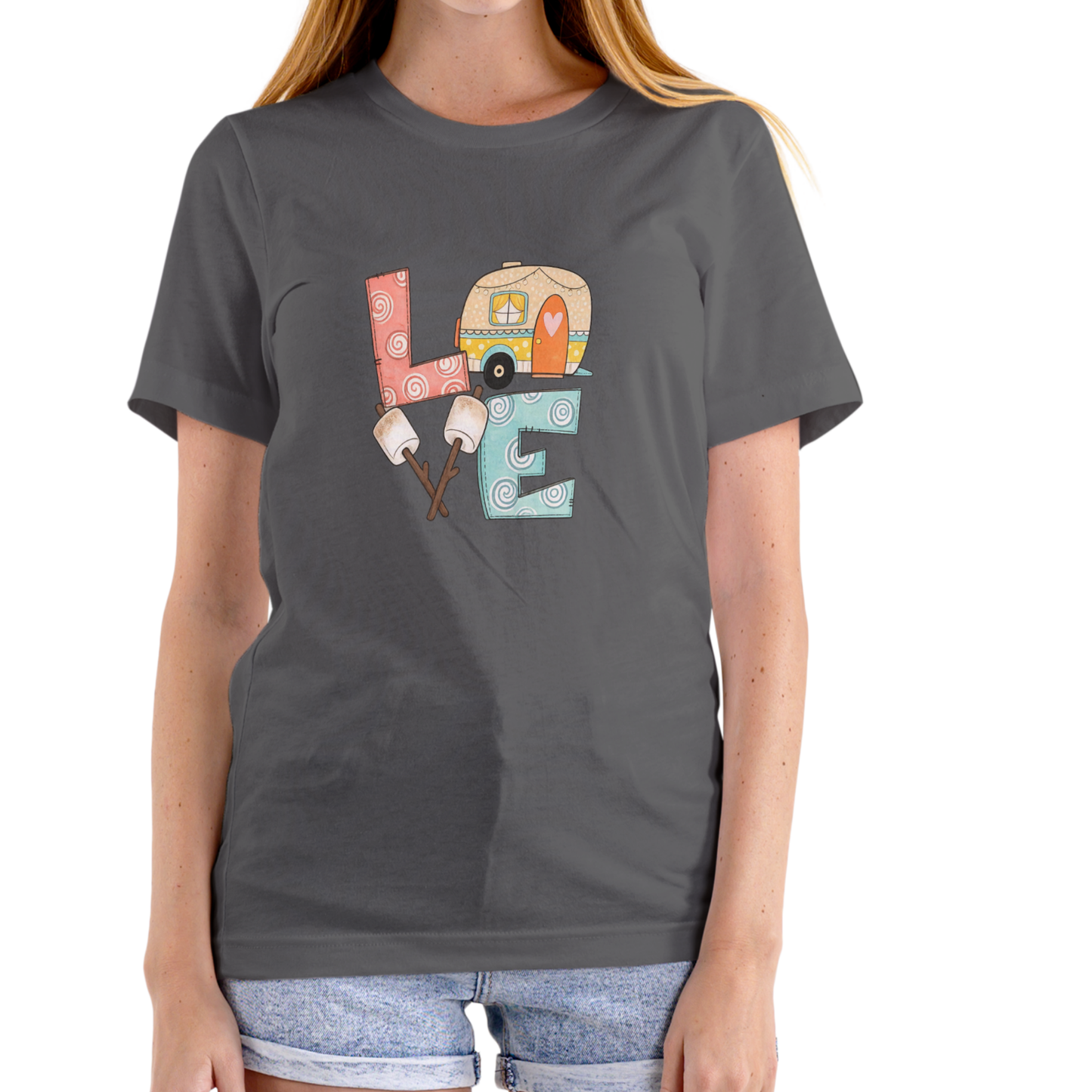 LOVE Camping unisex cotton T-shirt