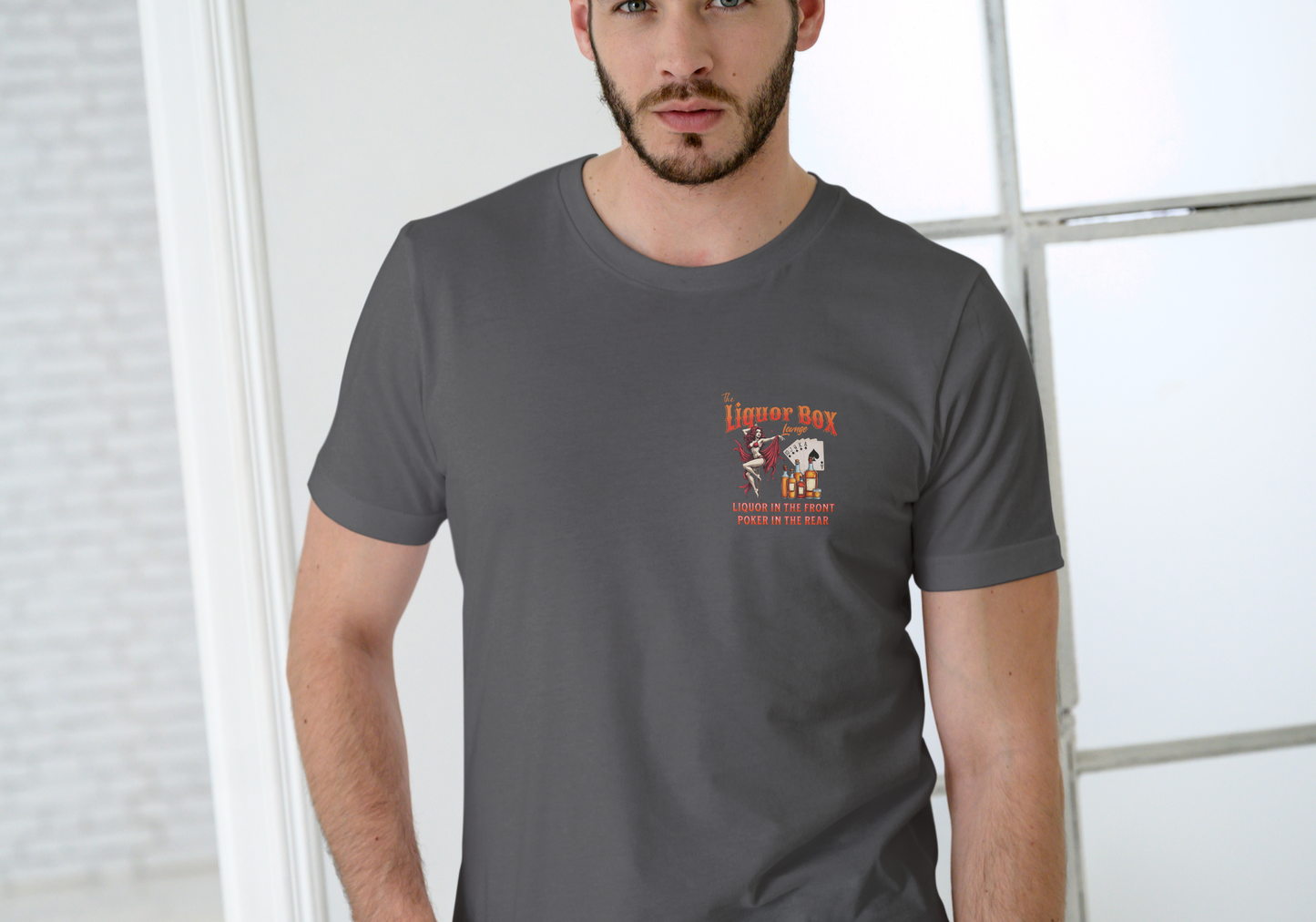 The Liquor Box Lounge, T-SHIRT, UNISEX, COTTON