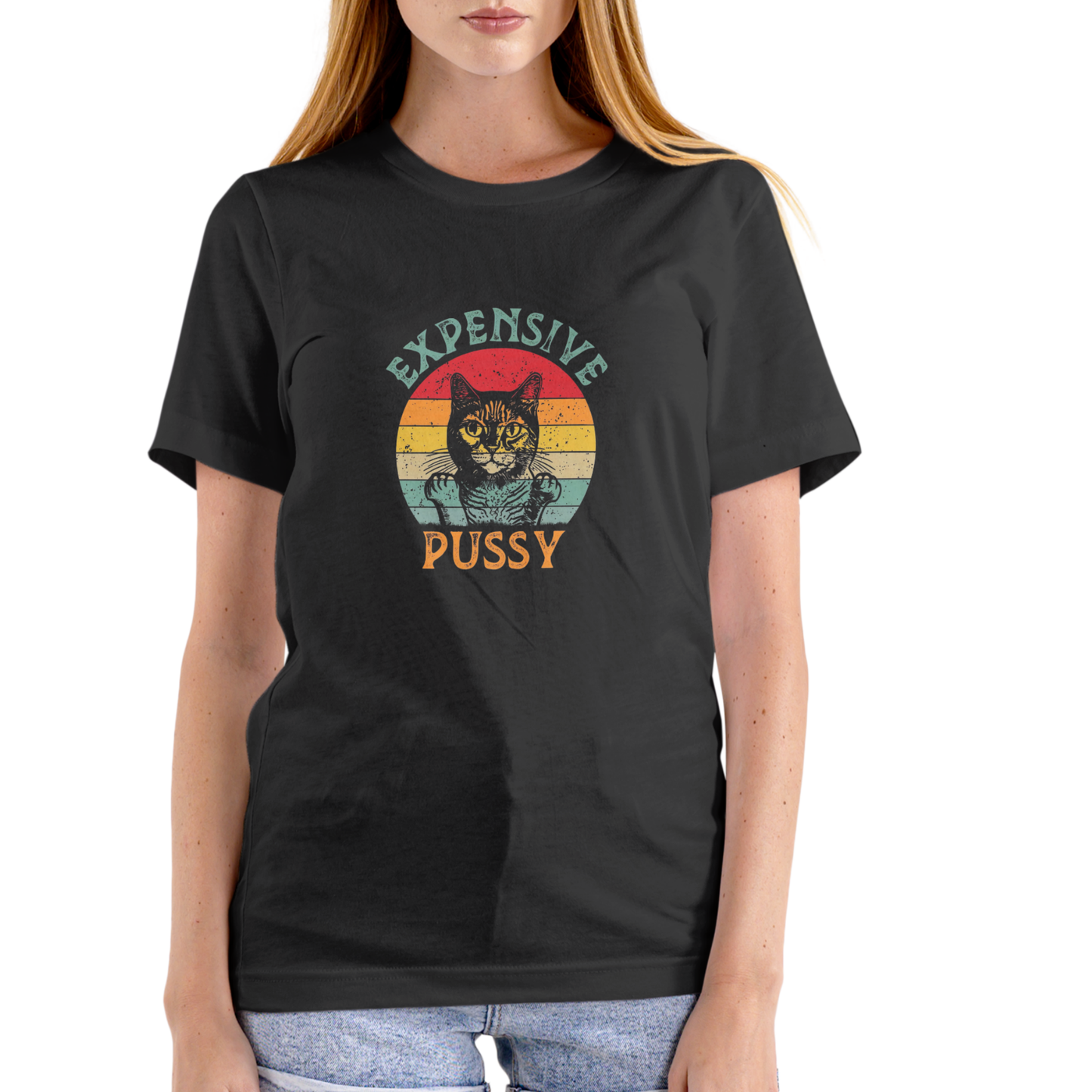 Expensive Cat Funny T-Shirt – Unisex Cotton Graphic Tee