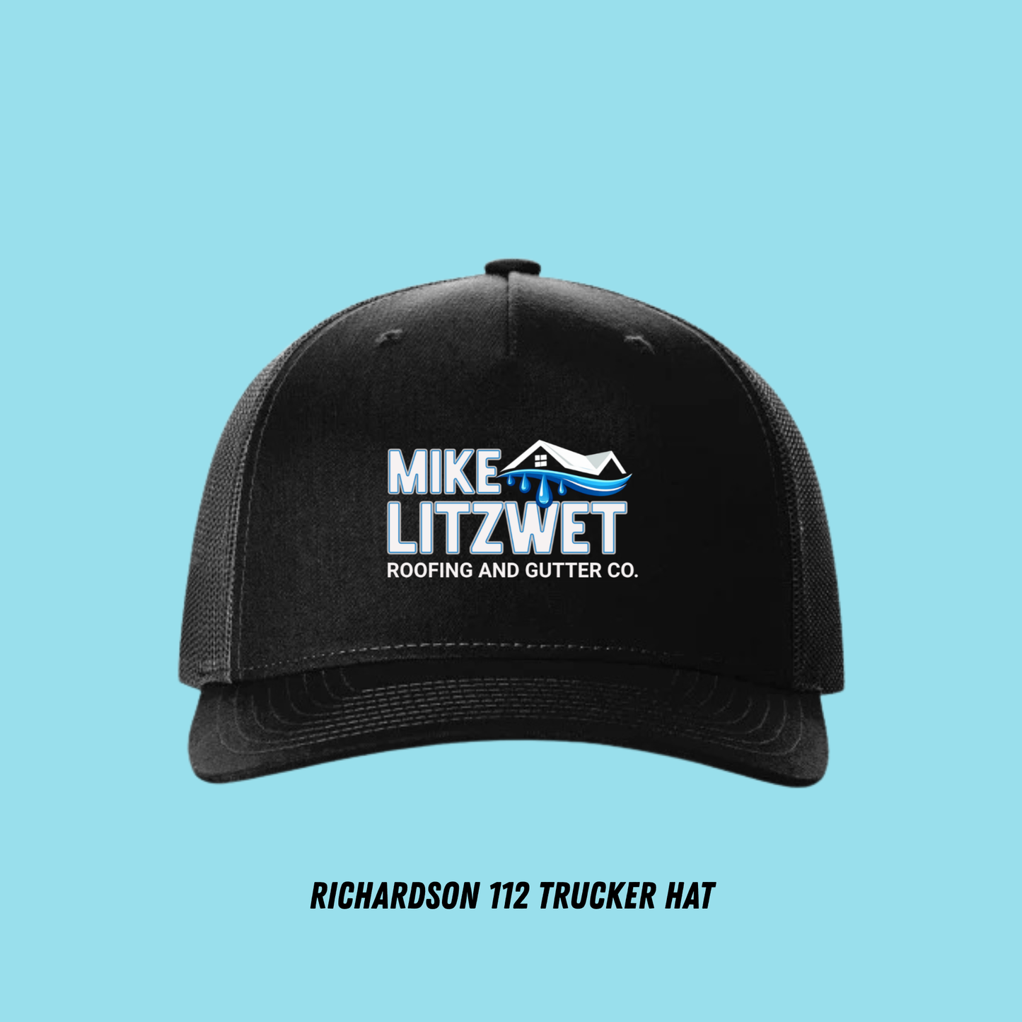 MIKE LITZWET ROOFING AND GUTTER Trucker Hat – Richardson 112