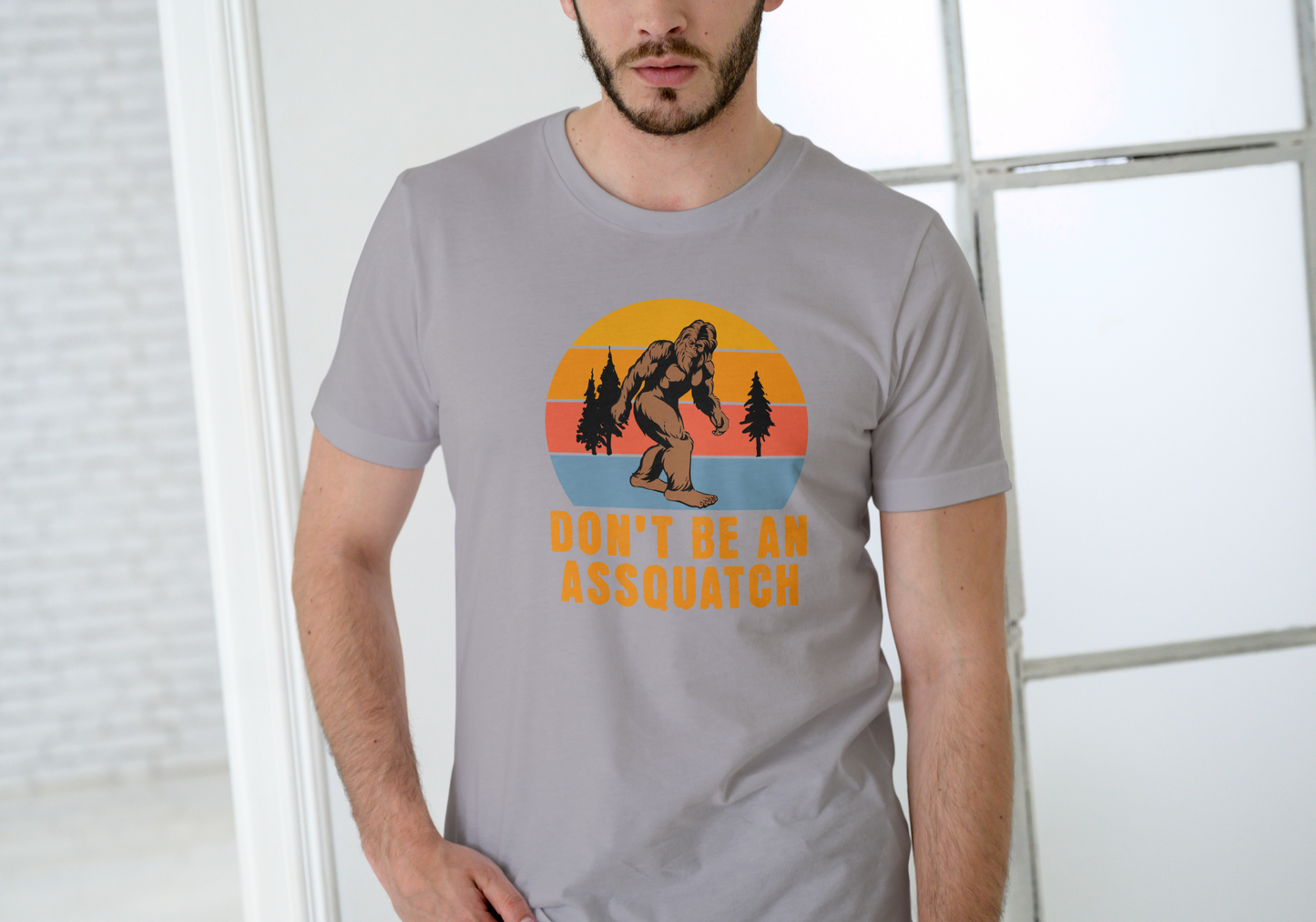 Don't be an assquatch, T-SHIRT, UNISEX, COTTON