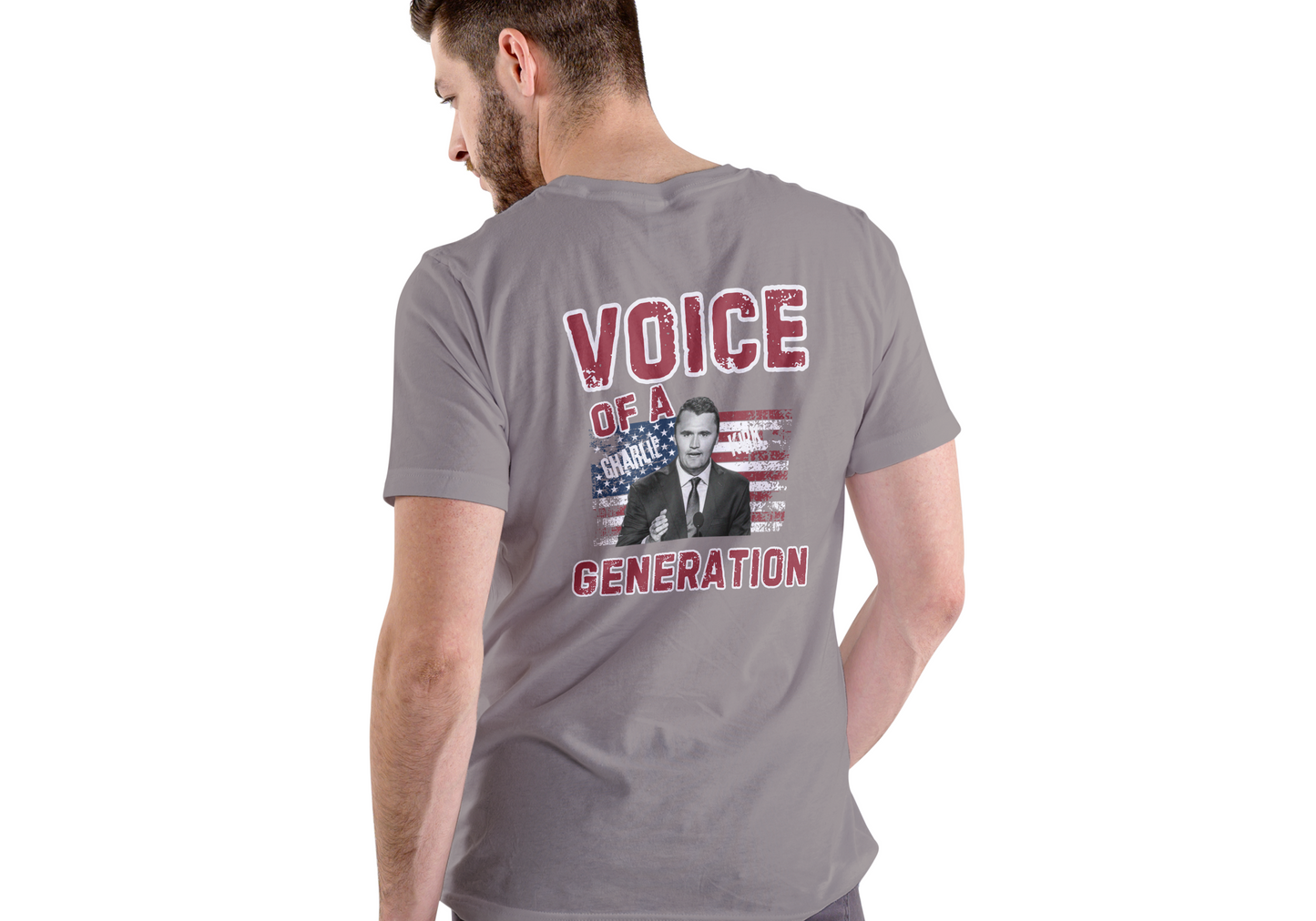 Charlie Kirk, Voice of a Generation, T-SHIRT, UNISEX, COTTON