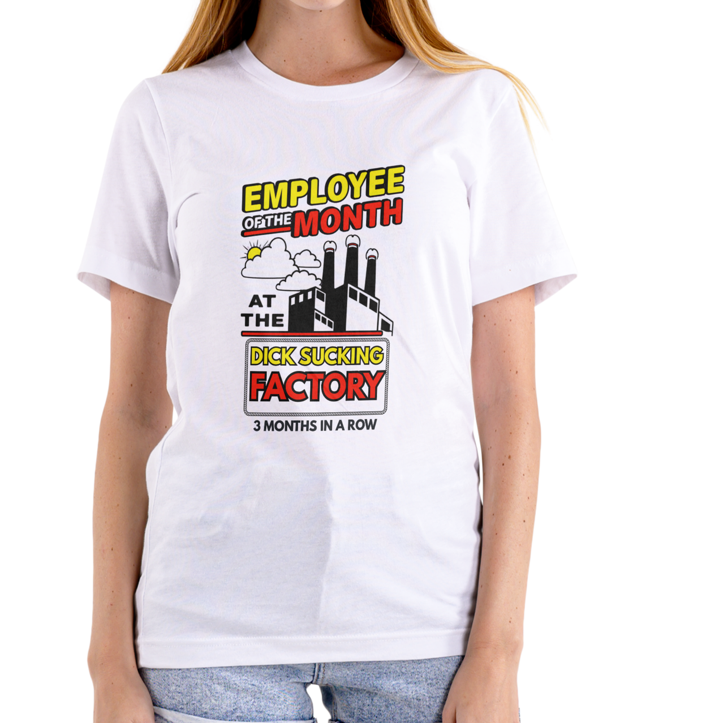 EMPLOYEE OF THE MONTH – Funny Unisex Cotton T-Shirt